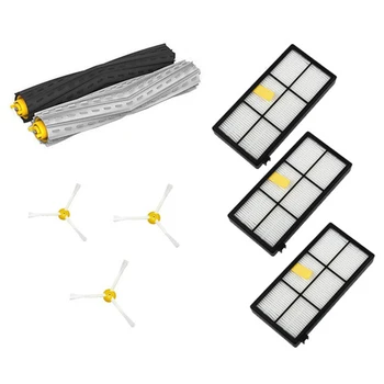 

1 Set Tangle-Free Debris Extractor&Filters &Side Brush Replenishment kit for iRobot Roomba 800 900 series 870 880 980