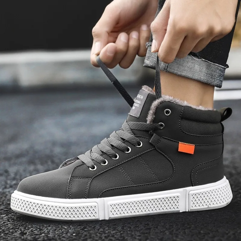 

Casual Shoes For Men 2018 New Arrival Winter Snow Keep Warm Comfortable Soft Fur Man Ankle Boots Luxury High Quality Men Shoes