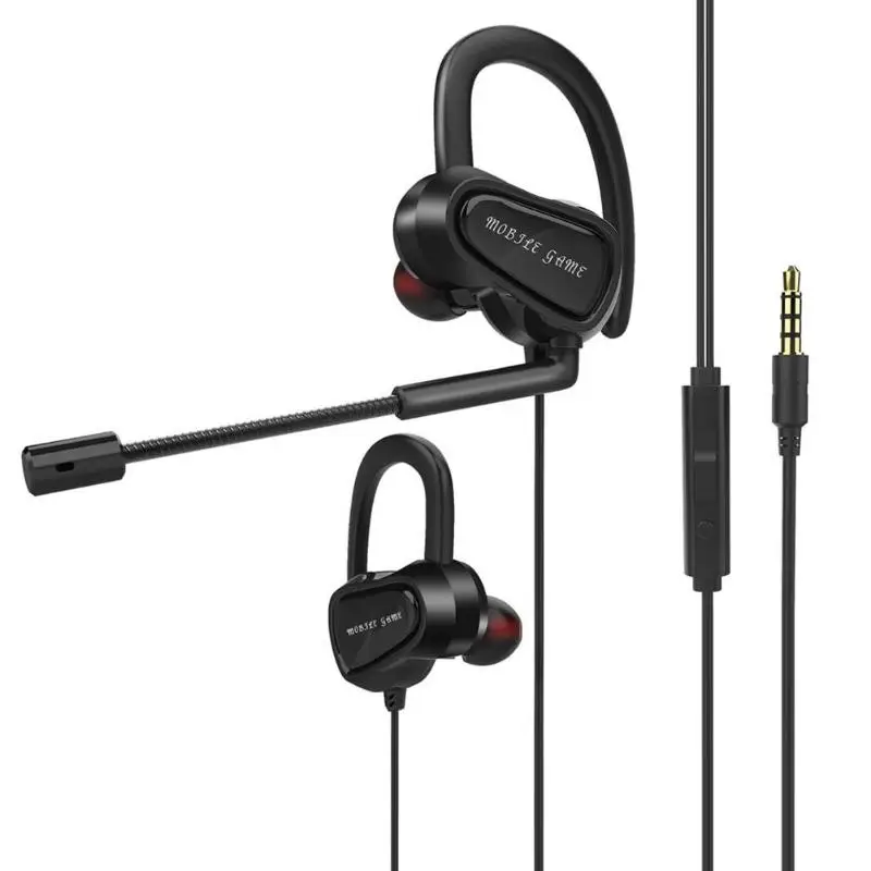 

2019 NEW 1 pair V6B 3.5mm Earphone Wired Gaming Headset Head phone Earbuds with Pluggable Microphone for PC Laptop