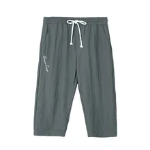 Pioneer camp new thin shorts men brand clothing casual calf-Length drawstring male