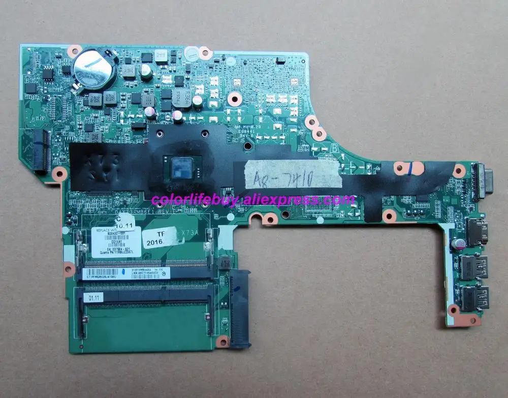 

Genuine 828432-601 828432-001 DAX73AMB6E1 w A8-7410 CPU UMA Laptop Motherboard for HP ProBook 455 G3 Series NoteBook PC