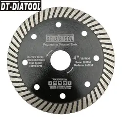 DT-DIATOOL 1 шт Diamond Multi отверстия Узкое Лезвие Turbo для резка гранита мрамор бетон кладки Диаметр 4 "/105 мм отрезной диск