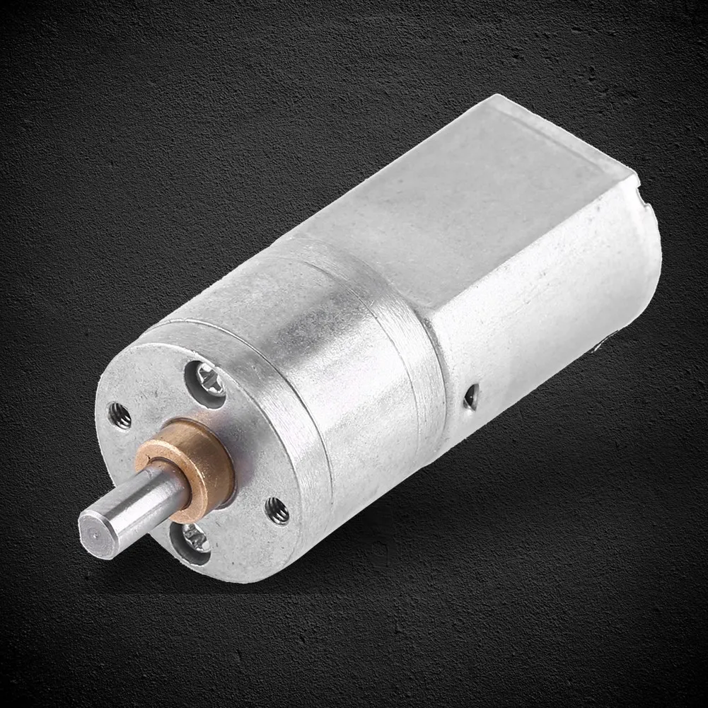 Редукторный мотор DC 12 V с высоким крутящим моментом, Электрический редуктор, внешний диаметр 20 мм 15~ 200 об/мин