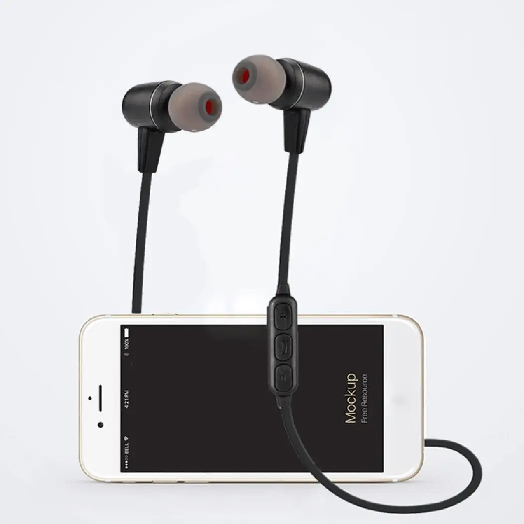 Магнитные беспроводные Bluetooth стерео в ухо тренажерный зал Повседневная и т. д. 55