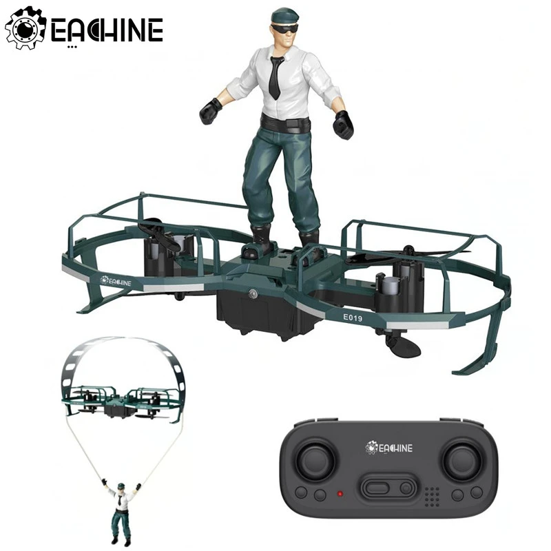 

Eachine E019 2-Axis RC Stunt Paraglider Flight Mode Altitude Hold Mode Drone Quadcopter RTF