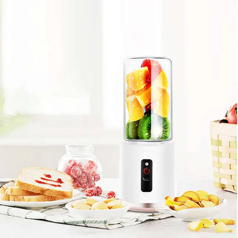 

HOME-Usb Electric Juicer Cup Travel Blender, Personal Blender For Shakes And Smoothies, Fast Blending, Detachable Cup