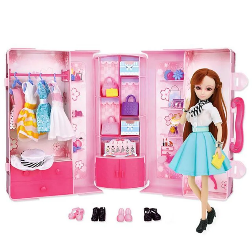 1PCS Fashion Dressup Dolls Set Best Christmas Birthday Gifts For Girls Party Princess Dress For Doll Kid Toys