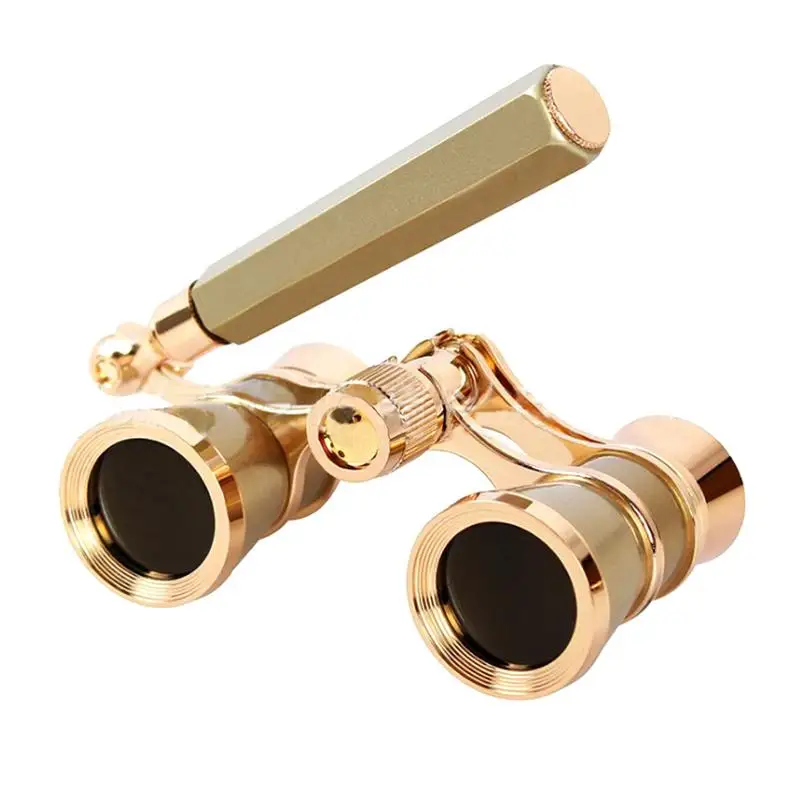 3X25 Opera Binocular Coated Lens Telescope Opera Glasses Coated Theater Glass Lady Glass Handle