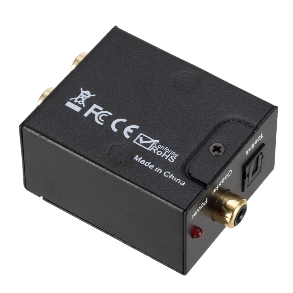 

Audio Converter Digital to Analog Audio Converter Audio Switch Box Optical to RCA AV Switcher Selector Box Coaxial Toslink
