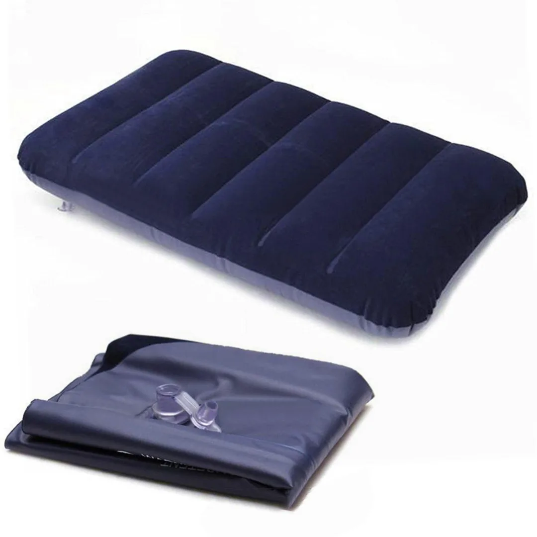 

1Pcs 47x30cm Travel Camping Mat Inflatable Air Cushion Pillow Outdoor Protect Head Neck Inflatable Air Pillow Cushion New