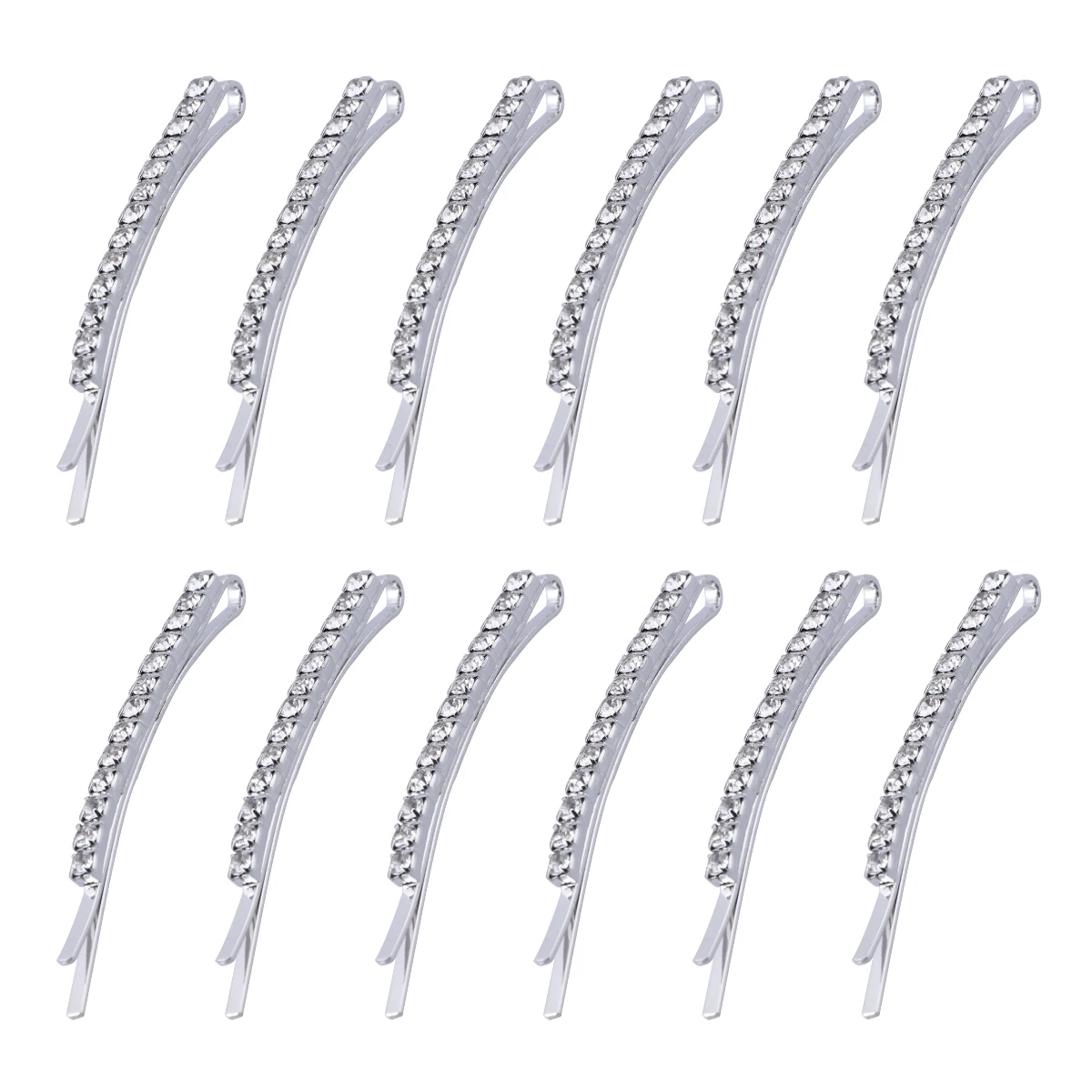 

12pcs Hair Clips Cute Crystal Fashion Temperament Hair Accessories Hair Barrettes Hair Pins for Ladies Girls Women