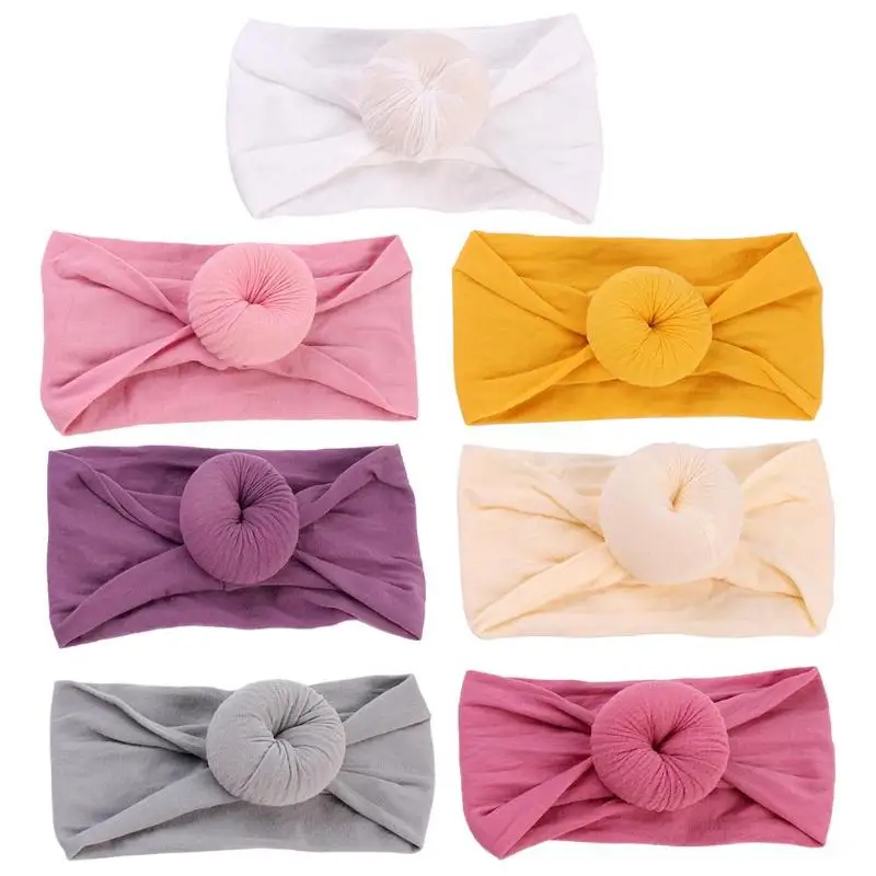

Baby Girls Headband Turban Top Knot Ball Kids Baby Girl Hairband Headbands Casual Head Wrap for Baby Girl