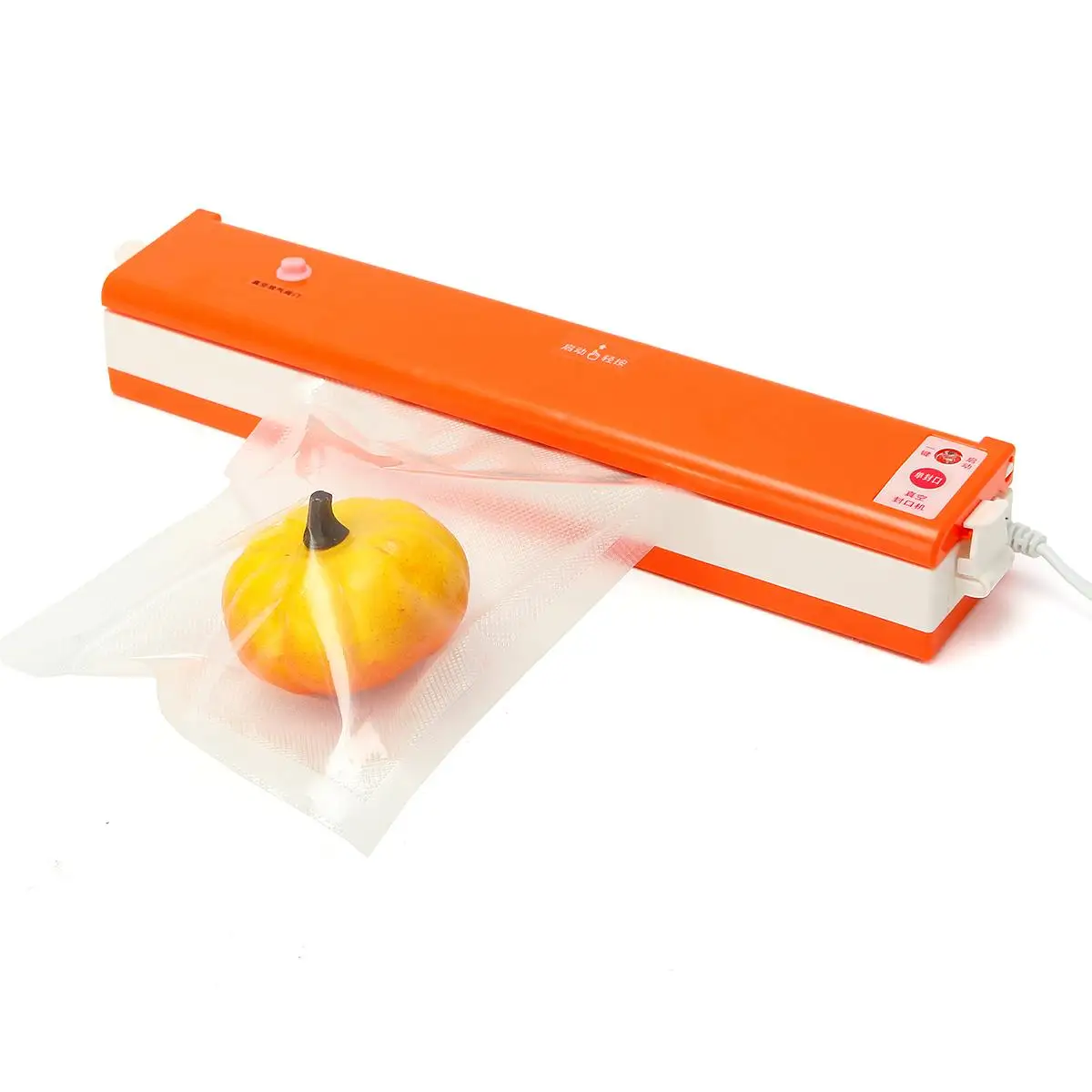 

220V Food Vacuum Sealer Packaging Machine Film Sealer Household Vacuum Packer Including 10Pcs Bag for Food Preservation Sealing