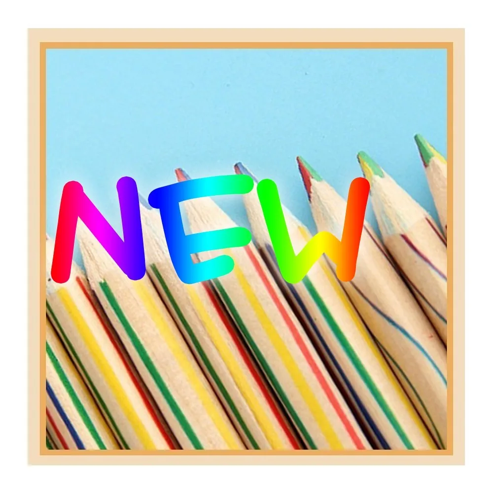 

Practical Colouring pencils 50 creative beautiful painted four-color core triangle core children color pencil