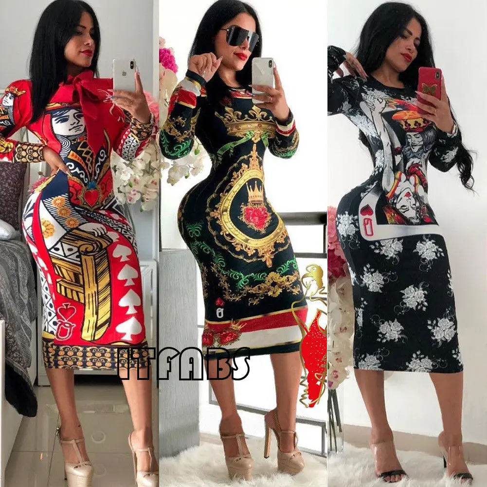 

Hirigin Brand Sexy Dress Newest Vestidos 2018 New Plus Size Women Ladies Boho Floral Long Sleeve Bodycon Long Maxi Party Dress