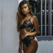 Сексуальное женское нижнее белье с кружевами и цветочным принтом, нижнее Белье для сна, новинка