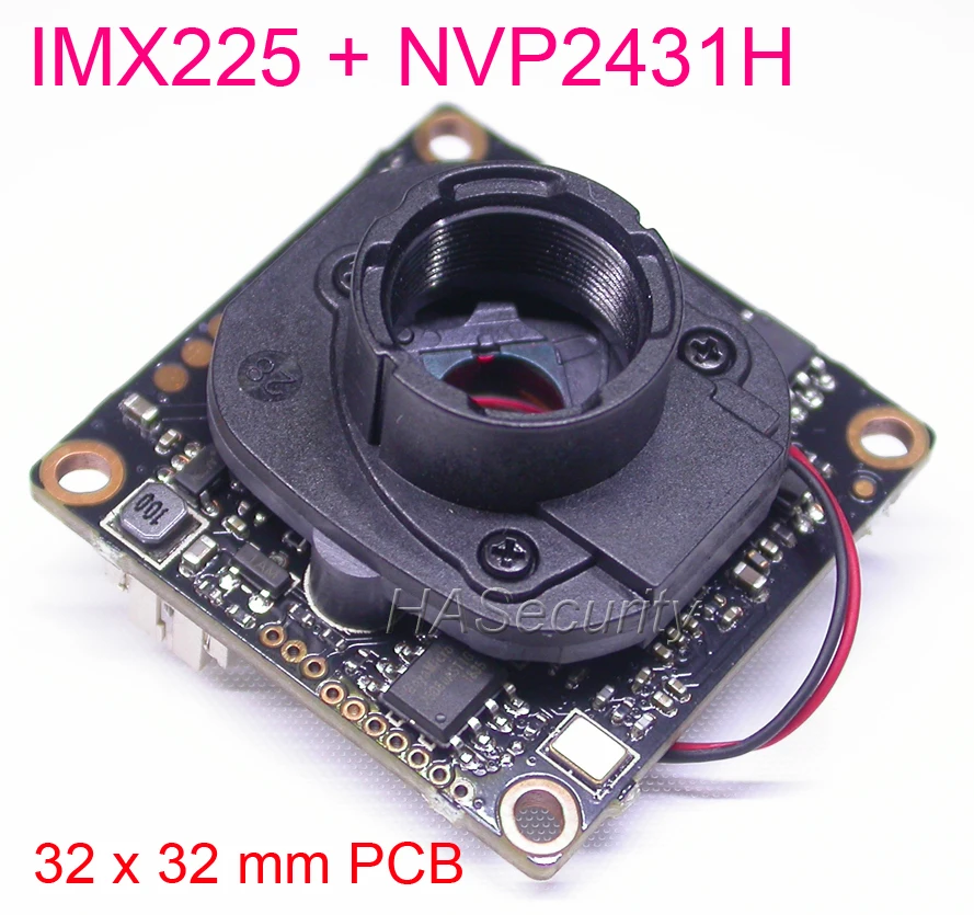 32x32 мм датчик изображения (720P) / CVBS 1/3 &quotExmor IMX225 CMOS + NVP2431 камера видеонаблюдения