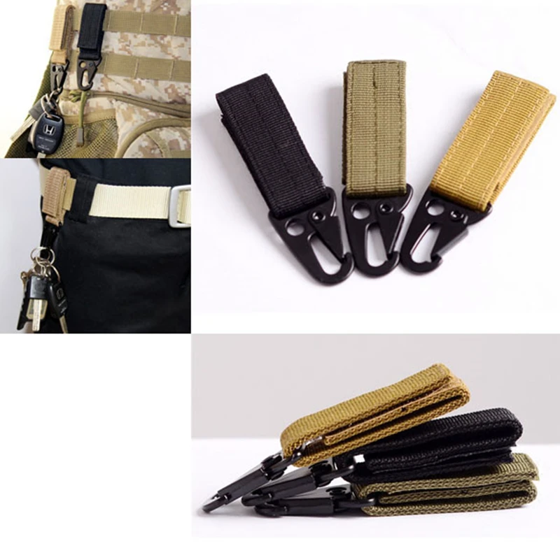 Molle strap webbing attach clasp outdoor Carabiner Quickdraw belt clip