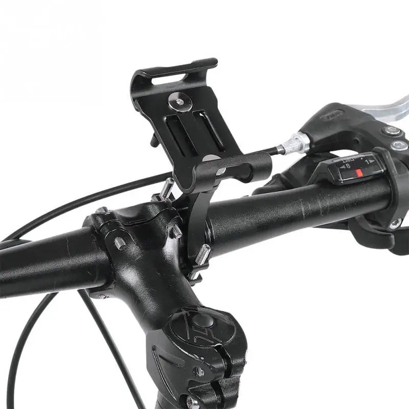 

360/90 Rotation Bike Phone Holder Aluminum Alloy GPS Bike Phone Stand Mount Bracket 3.5-6.5'' Phone Holder Mount Support Bracke