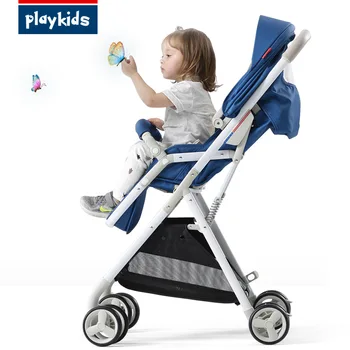 

Baby high landscape light stroller can sit reclining foldable light and easy four-wheel shock absorber baby stroller