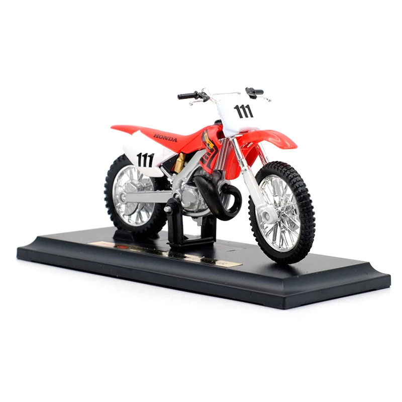 MAISTO 1:18 HON & DA CR250R Литая модель мотоцикла из сплава работающая Коротковолновая