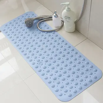 

Shower Mat Bathroom Tub Anti-Slip PVC Pad Useful Suction Cup Household Floor Mat