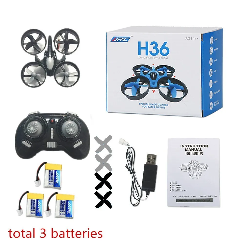 JJRC H36 мини Дрон 2 4 ГГц 6 Axis Gyro RC вертолет Безголовый режим один ключ возврата