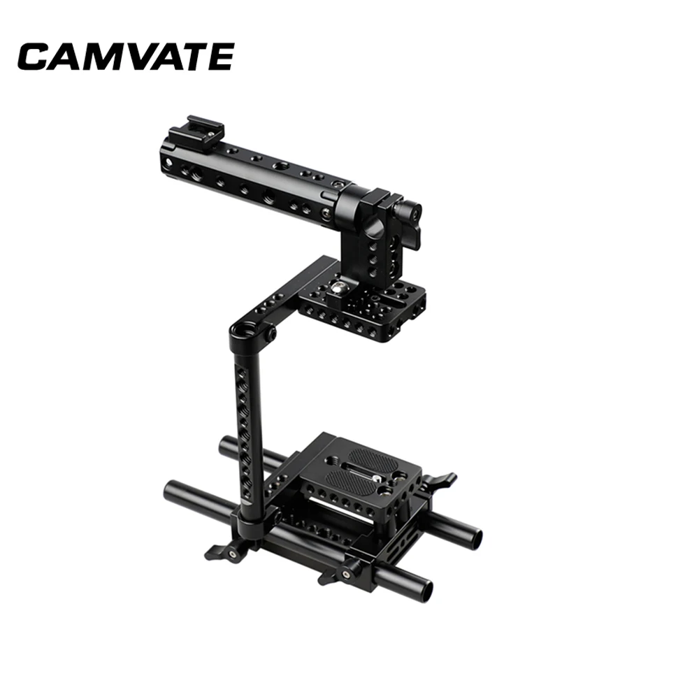 стабилизатор для камеры фотоаппарата CAMVATE Алюминиевый Стержень Rig DSLR Кейдж Топ