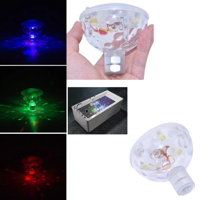 Couleur Lumière de piscine flottante, Lumière de bain disco, Lumière LED  submersible Ip68, Lumière sous-marine Led avec 7 modes pour salle de bain  Piscine Spa Submersible