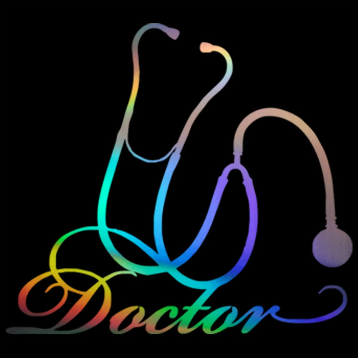 Doctor Hospital Medical Tool Car Sticker Wall Home Glass Window Door