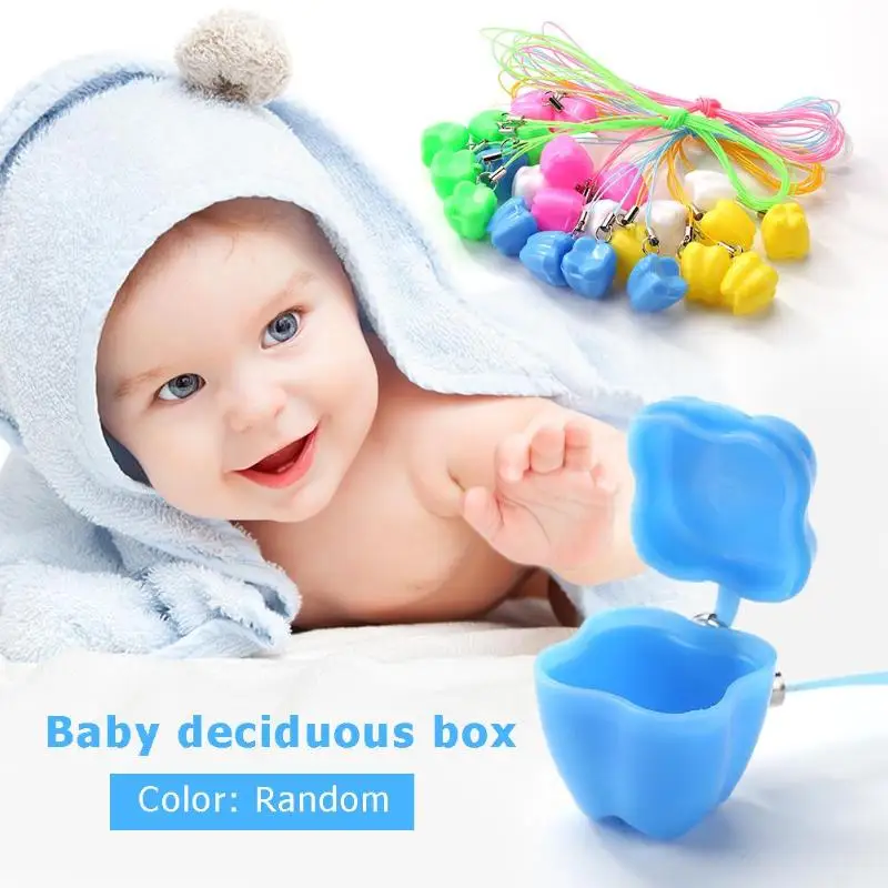 5 шт./компл. новорожденной малышки молочный коробка для хранения зубов Пластик накладные органайзер для зубов случае детей, сувенирный