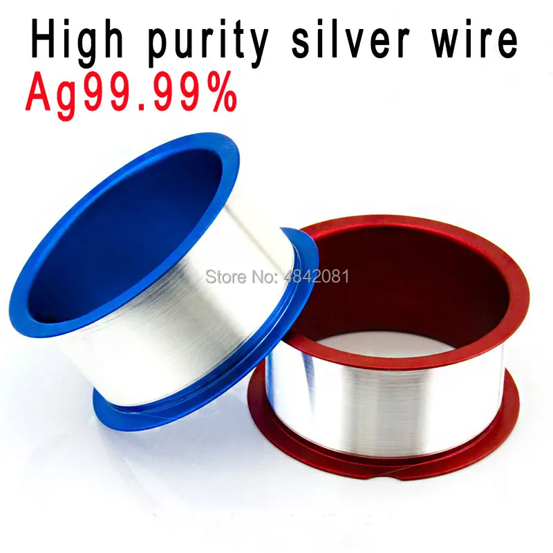 

0.018mm-0.09mm 500M/200M/lot IC-Ag99.99% Superfine High-purity silver and silver wire for the laboratory test experiments