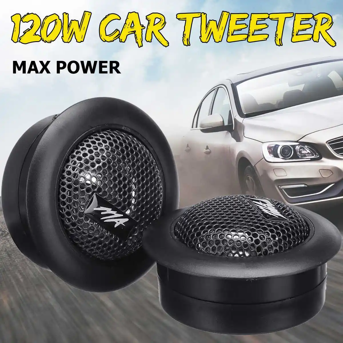 

1 Pair 120W Tweeter Car Speaker Bass Horn Box for Car Modification Loudspeakers Car Audio Stereo Sound Subwoofer Tweeter