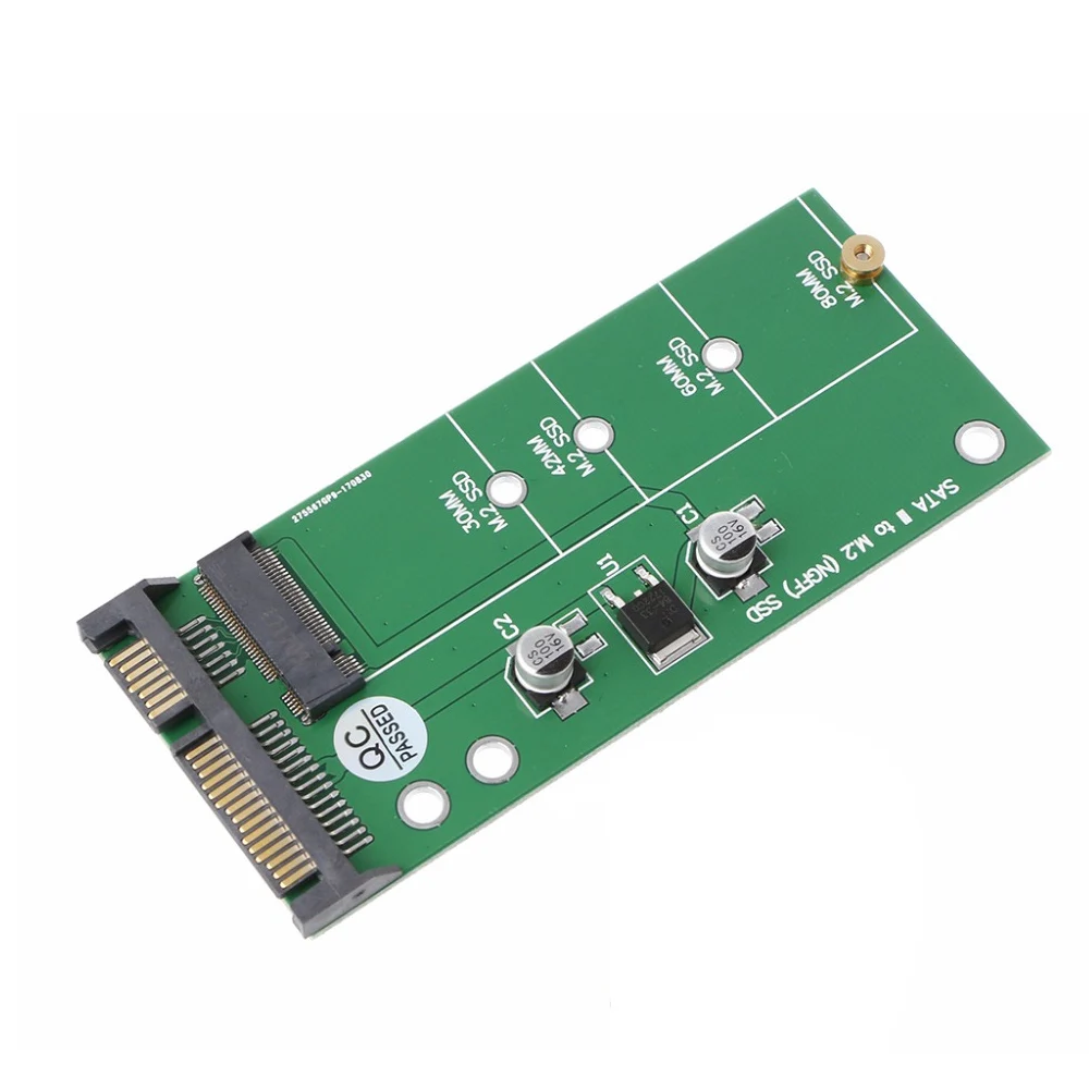 Ngff (M2) ssd de 2,5 pulgadas a Sata adaptador de M.2 Ngff Ssd a Sata3 convertir adaptador de tarjeta/30/42/ 60/80 Mm M.2 Ssd disco duro