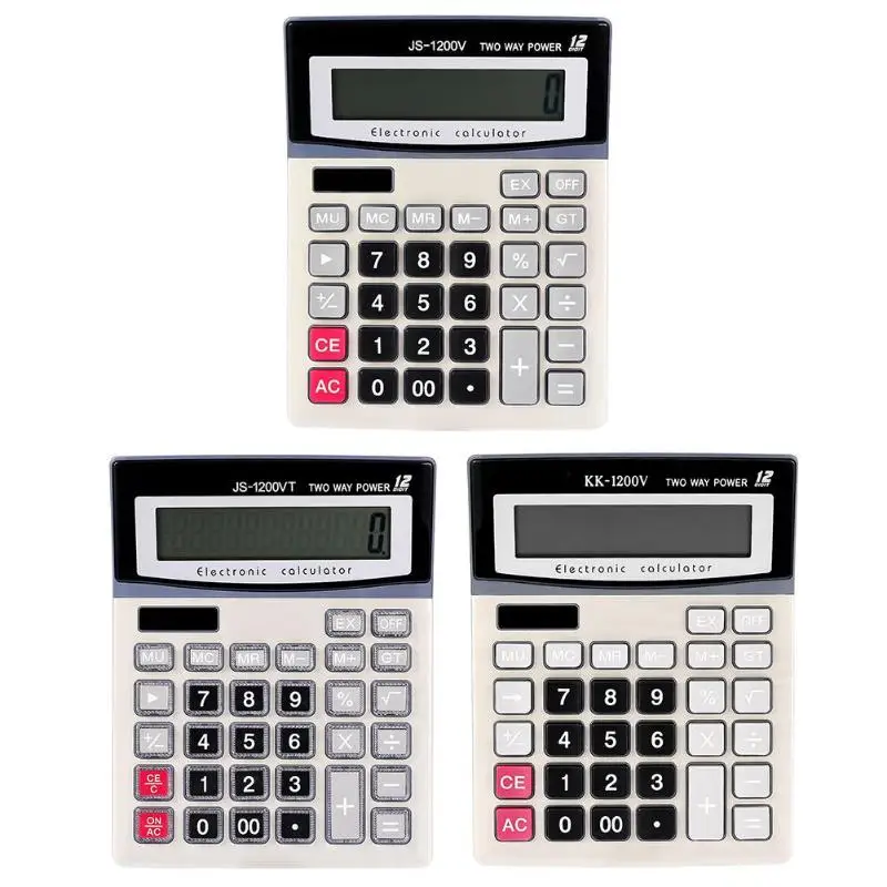 المحمولة 12 أرقام حاسبة زر كبير حساب أدوات الطلاب مدرسة مكتب القرطاسية لضريبة حساب المحاسبة