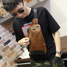 Новая модная кожа Crazy Horse кожа креативная дорожная сумка через плечо нагрудная сумка маленькая коричневая сумка через плечо Повседневная сумка на плечо для колледжа