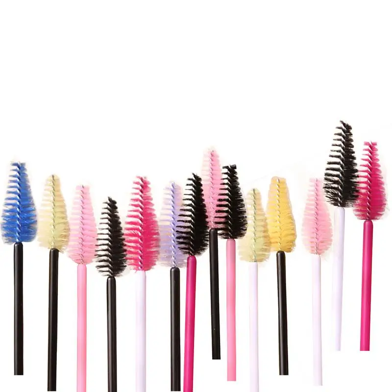 

25Pcs Disposable Silicone Eyelash Brush Comb Mascara Wands Eye Lashes Extension Individual Applicator Eye Beauty Makeup