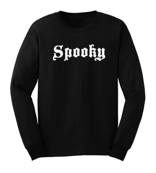 

Mens Spooky Witchy Casual Long Sleeve T-Shirts Men Tee