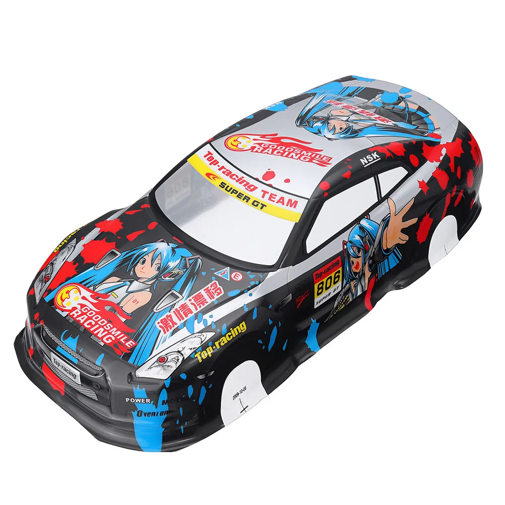 

Fashion 1/10 On-Road RC Car Shell 215*450mm On-Road Drift Car Body Painted PVC Shell for Nissan GTR Vehicle RC Cars Accessories