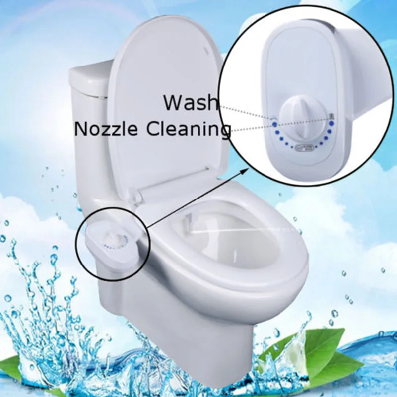Home Water Spray Mechanical Bidet Toilet Seat Attachment Bathroom Accessory Sale