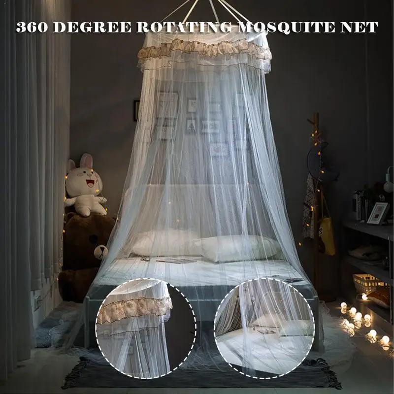 

Universal 360 Degree Rotating Mosquito Net For Single To King Size Beds Suitable For Home And Travel
