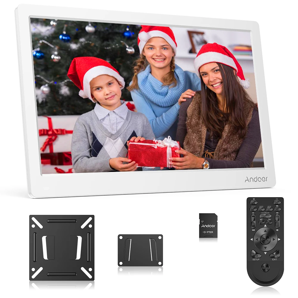 

Andoer 17.3" Digital Photo Picture Frame FHD 1920*1080 Support MP3/Photos/1080P Video Player with Wall Mounting Bracket 8GB Card
