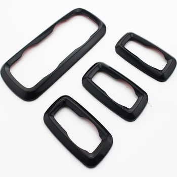 

oal Burning ABS Black Window Lifter Switch Decoration Panel Cover Trim Sticker for Ford Ecosport New Fiesta MK7 Accessories