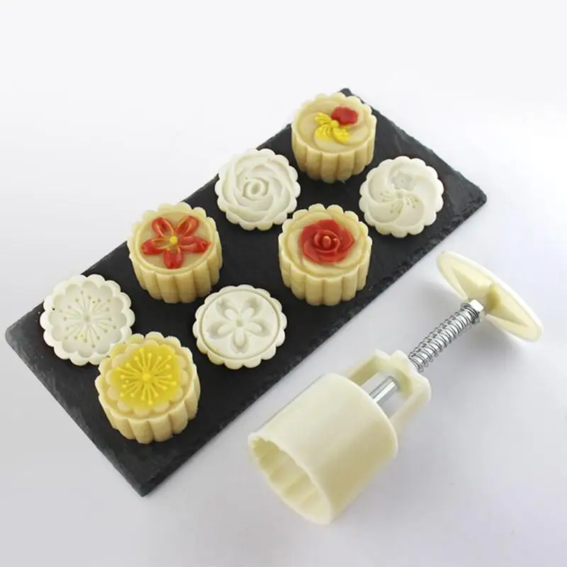 DIY 3D Цветы Луна торт формы бочка с 6 наборы штампов Кухонные гаджеты ручное