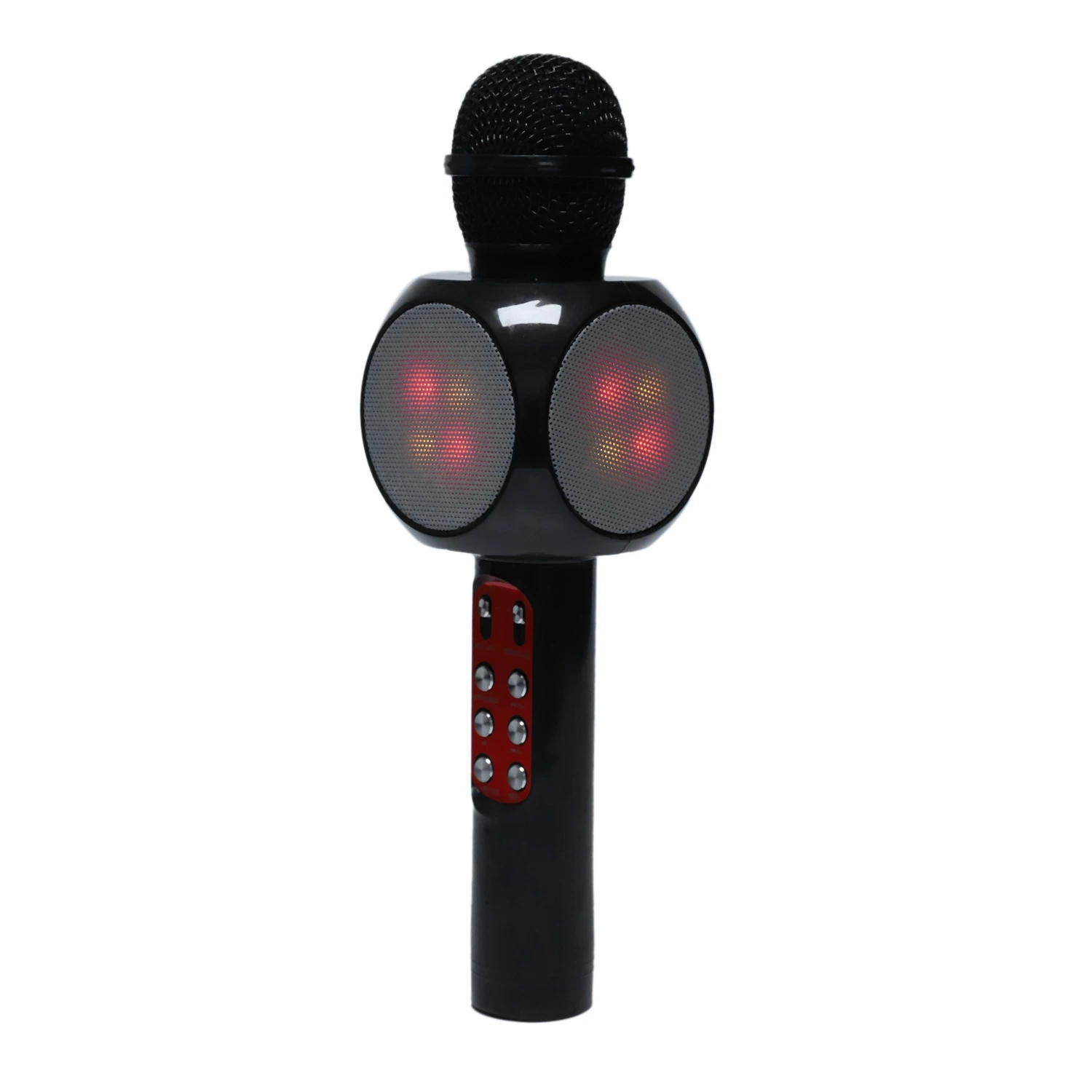 Ручной беспроводной Bluetooth микрофон динамик KTV мини домашний микрофон вспышка светодиодный светильник ручной микрофон для мобильного телефона музыка