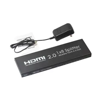 

1x8 HDMI Splitter One in Eight out HDMI 2.0 4K Adapter Audio Video Switcher