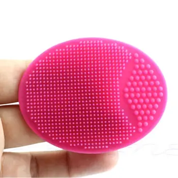 

Facial Exfoliating Brush Soft Silicone Wash Face Cleaning Pad Skin SPA Bath Scrub Cleaner makeup 300pcs