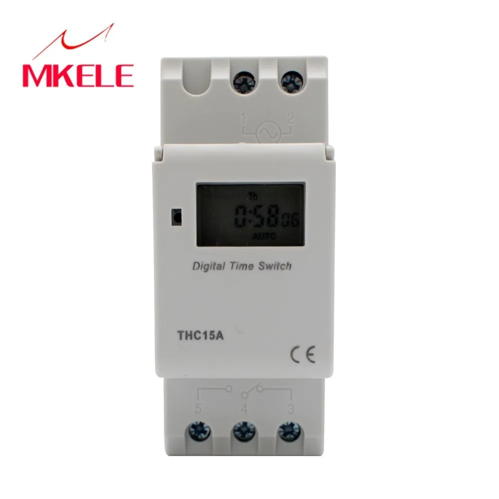 

Lcd Power Digital 220-240v 7 Days Programmable Din Rail Digital Timer Time Switch Relay Thc15a Mini Makerele