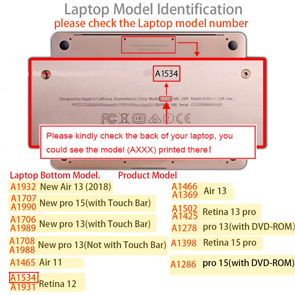 Женский Стильный чехол для ноутбука macbook air 13 &quotA1932 силиконовый