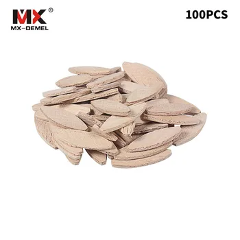 

100Pcs Woodworking Accessories Assorted Wood Biscuits For Tenon Machine Woodworking Biscuit Jointer Power Accessories